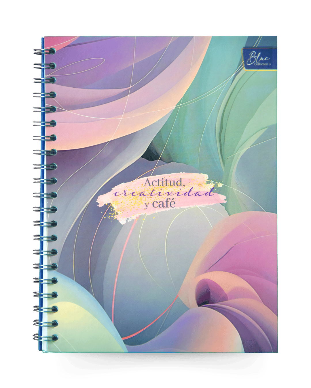 Cuaderno Argollado Grande 5 Materias Actitud, creatividad y café