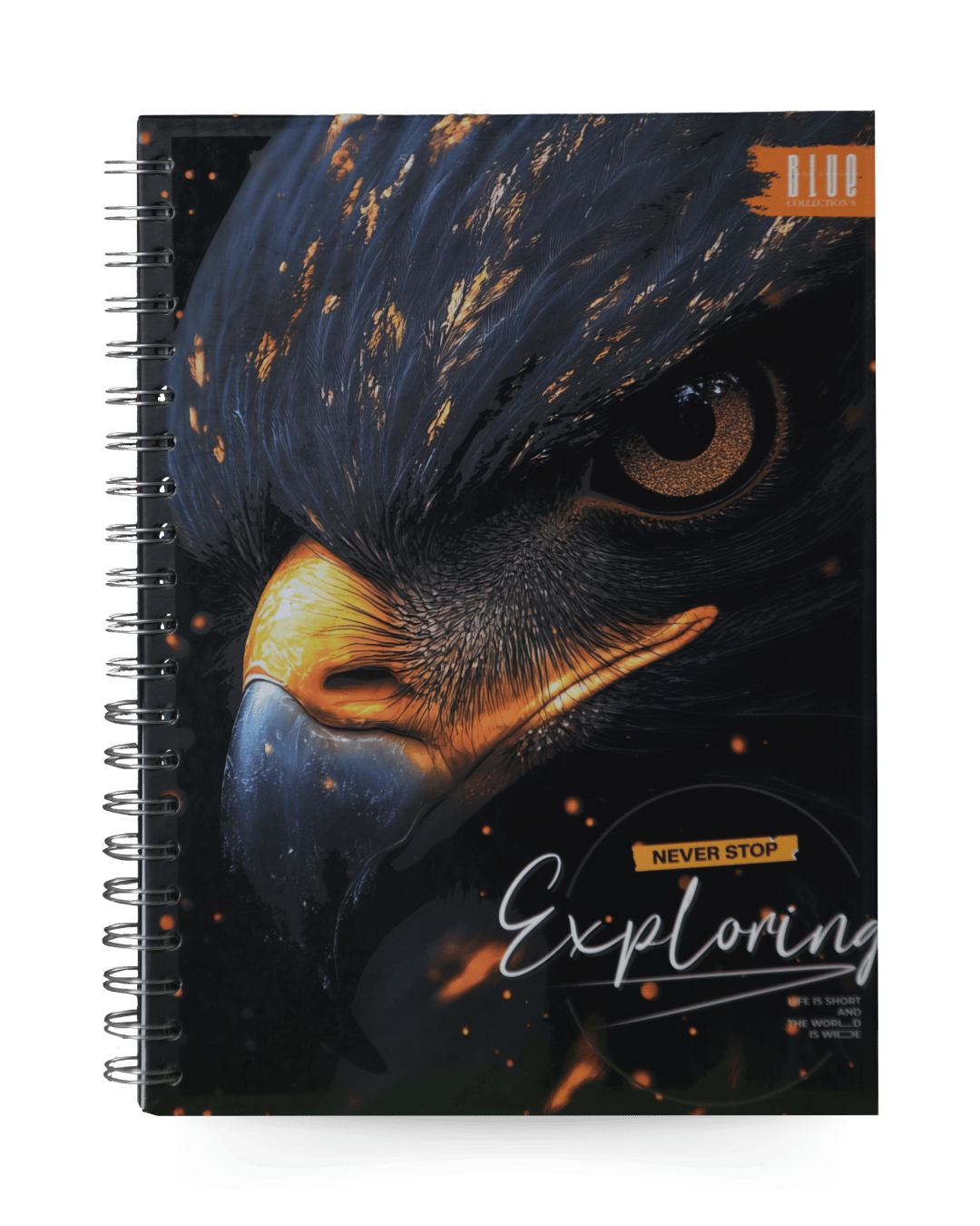 Cuaderno Argollado Grande 5 Materias Never stop exploring