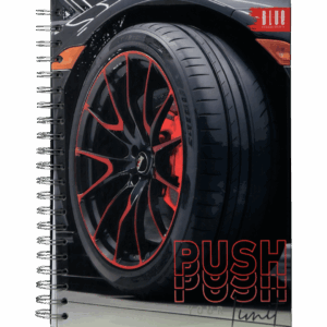 Cuaderno Argollado Grande 7 Materias Push