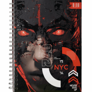 Cuaderno Argollado Grande 7 Materias Never give up NYC