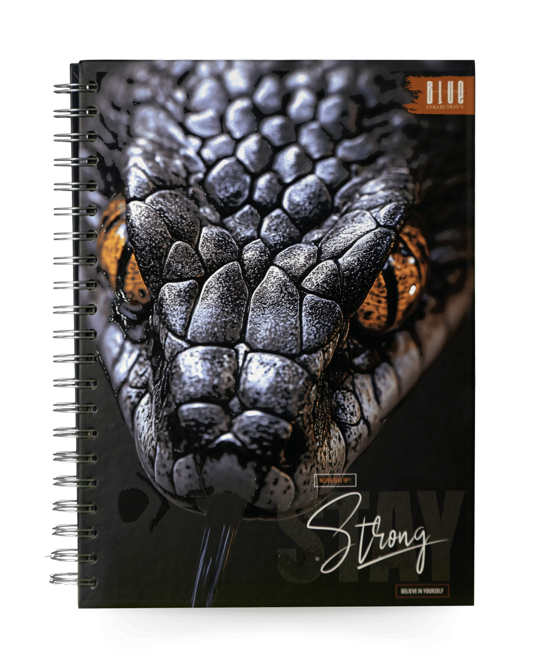 Cuaderno Argollado Grande 7 Materias Stay Strong Snake