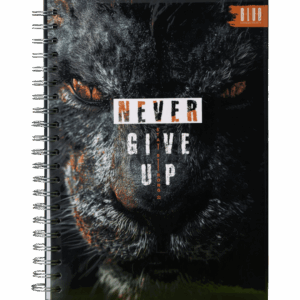 Cuaderno Argollado Grande 7 Materias Never Give Up