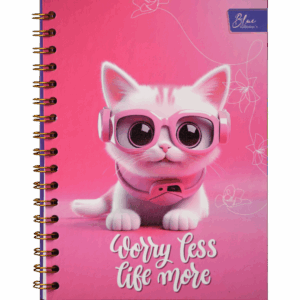 Cuaderno Argollado Mediano Worry less, live more