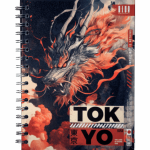 Cuaderno Argollado Mediano 5 Materias Tokyo Dragon